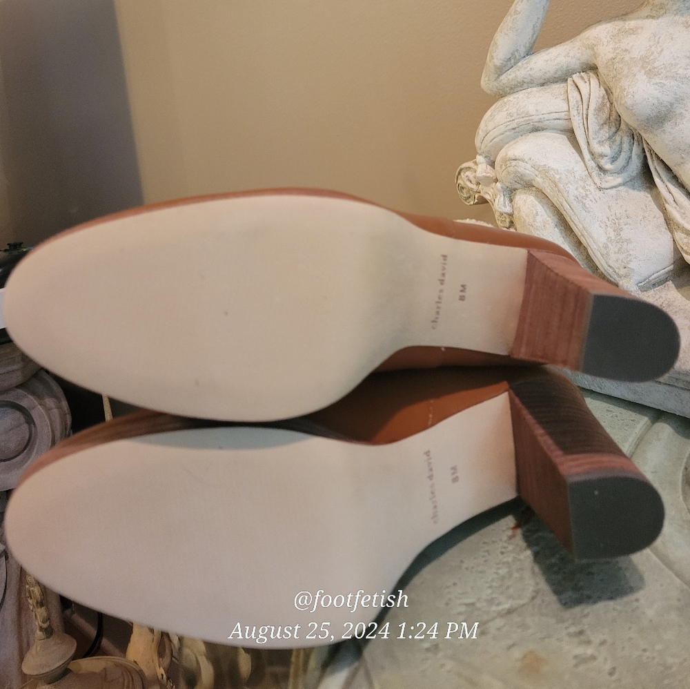 Charles David Nella Faux Shearling & Leather Booties Heeled Designer Boots #4 - Picture 13 of 16